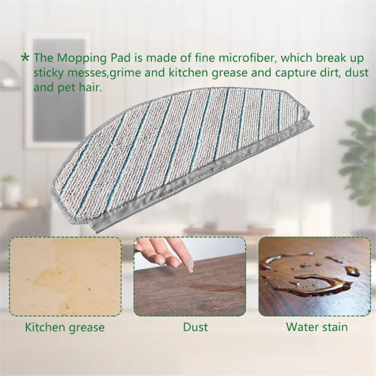 17PCS for Ecovacs T10 / T10 Plus /X1 Plus Robot Vacuum Cleaner Replacement Part Main Side Brush Filter Dust Bag Mop Rag_A66K