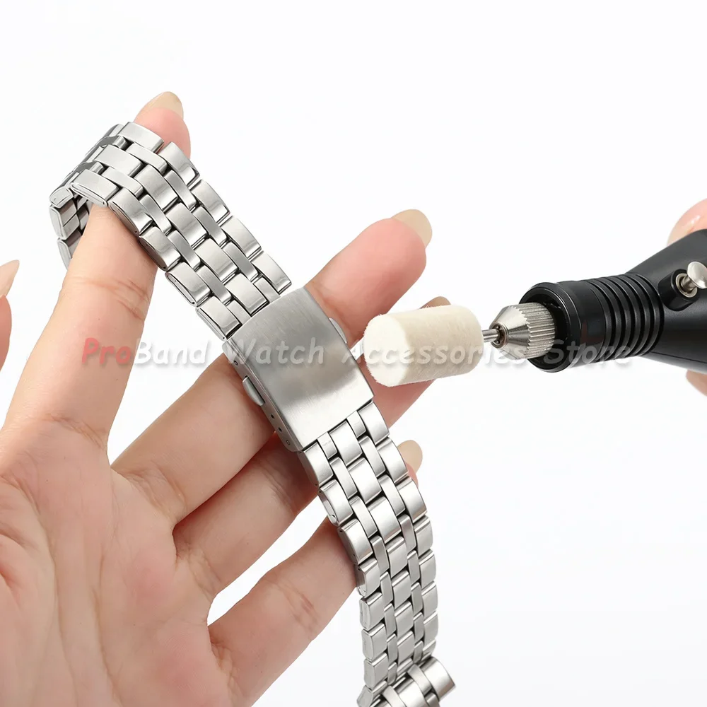Portable Pen‑shape Electric Polishing Buffing Wheel Set Wool Felt Cotton Brush Polishing Kit Tool Watchmakers Repair Accessories