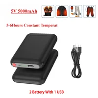 Type C 2A Li-Polymer Battery Packs Winter Heated Socks Batteries with USB for Warm Glove Clothes Hat Portable Charger Power Bank