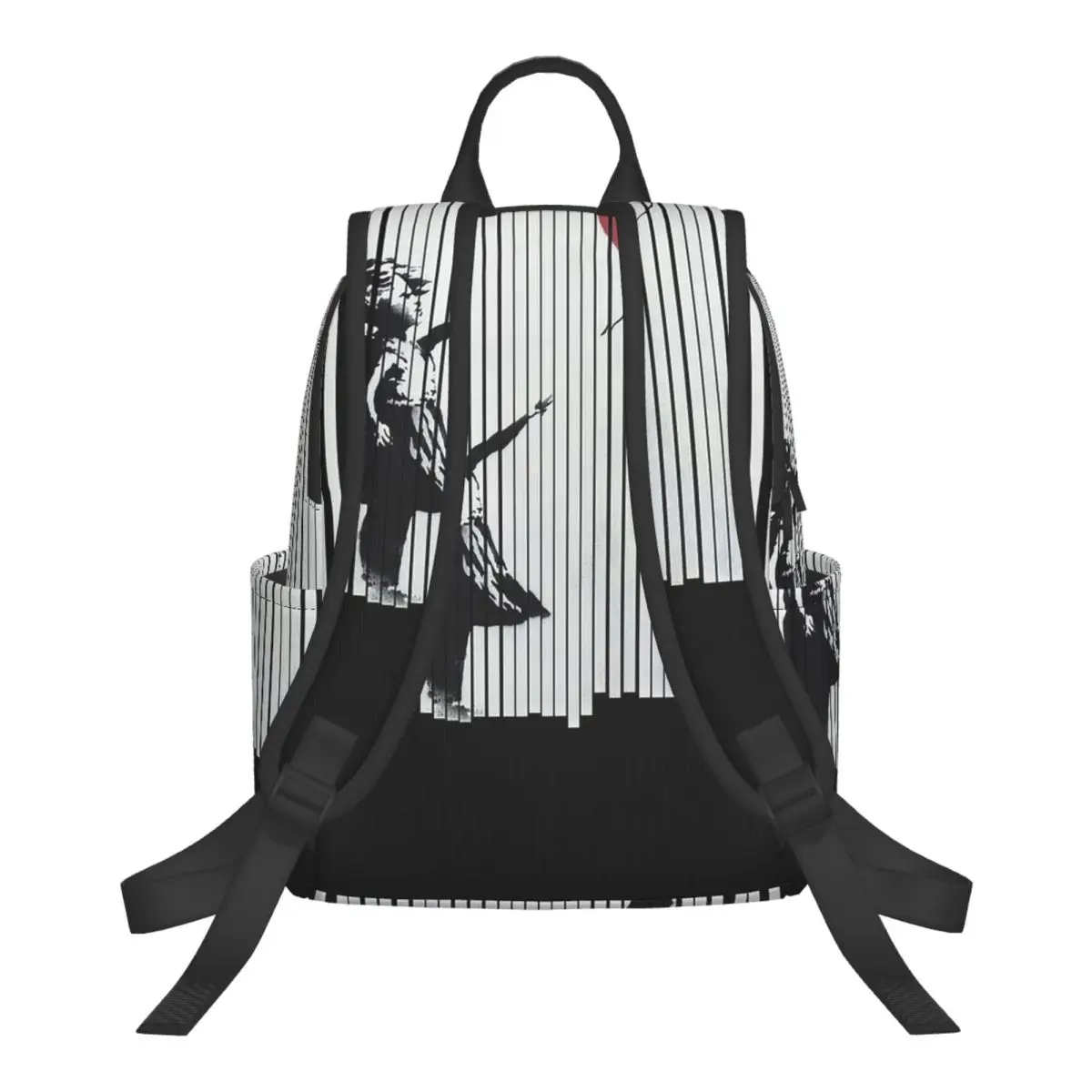 Hey! I Fixed It! Banksy Shredded Balloon Girl Student Backpack School Bag Hiking Travel Daypack for Men Women