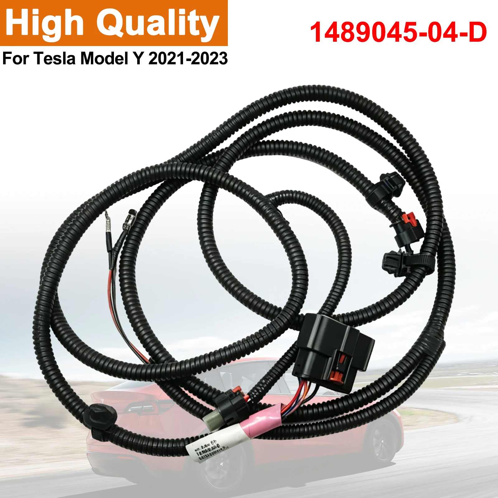 1489045-04-D Front Fascia Wiring Harness Assembly Fog Light Radar Sensor Cable Replacement For Tesla Model Y HW3 2021 2022 2023