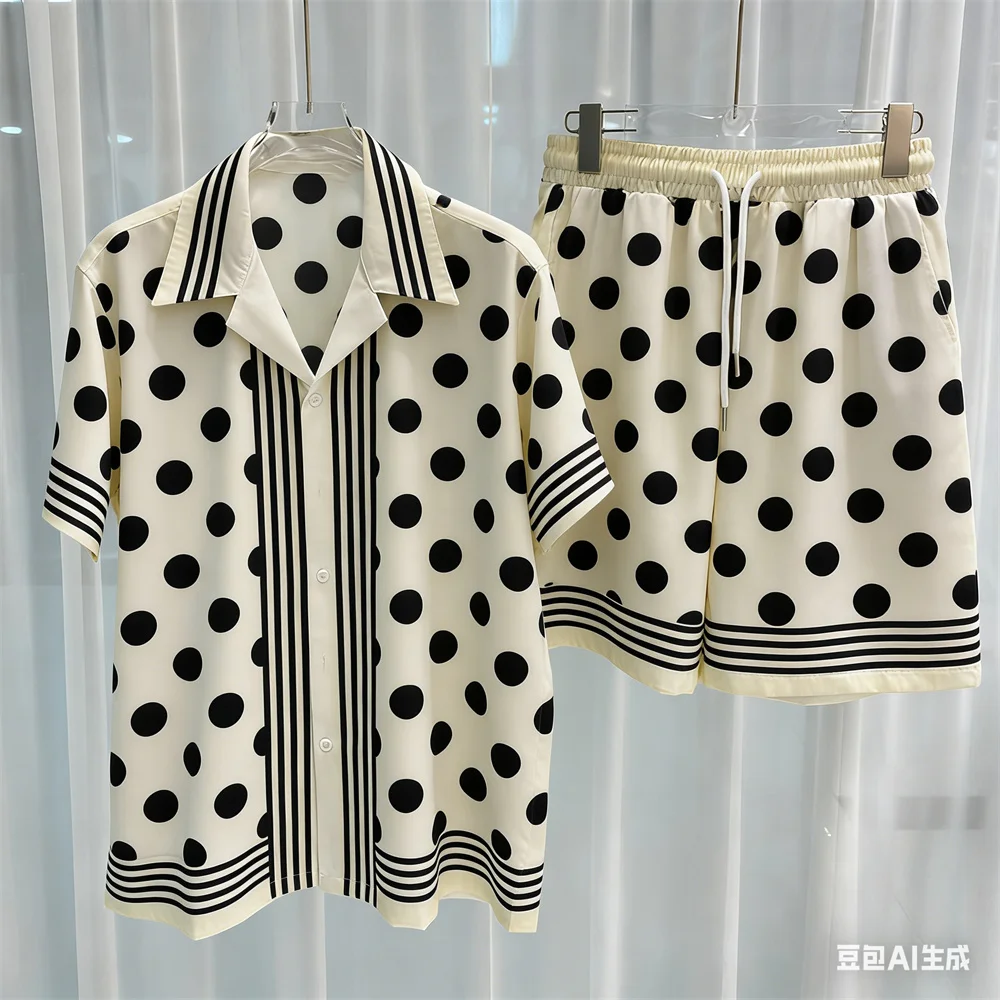 ثلاثية الأبعاد الرجال مجموعة الترفيه قطعتين مجموعة تي شيرتات قصيرة للأطفال عالية الجودة الصيف هاواي قميص مجموعة للجنسين y2k قميص مجموعة المنزل منامة ملابس للرجال