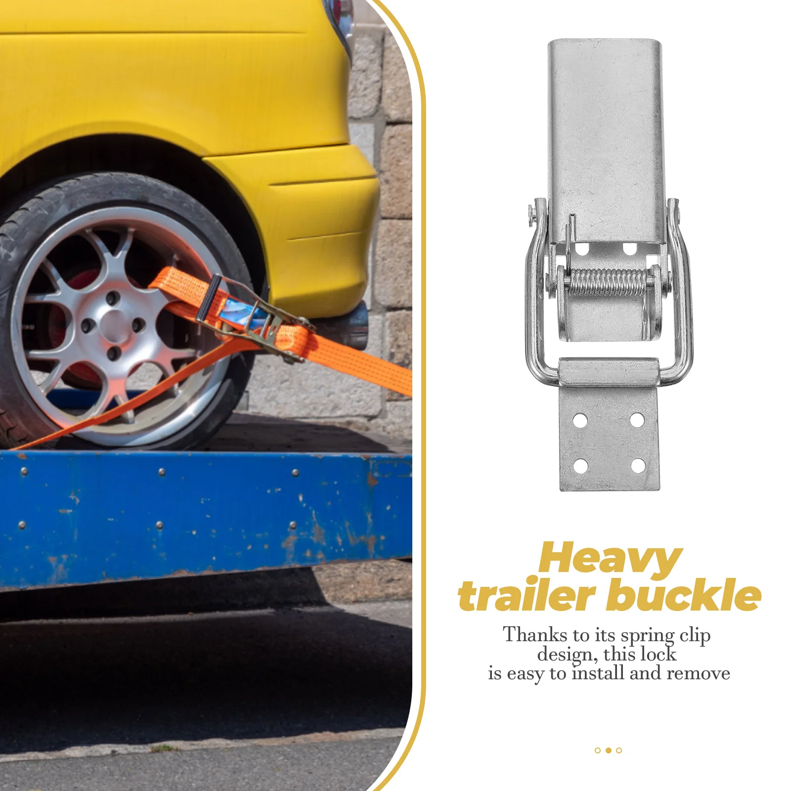 

Heavy Duty Trailer Coupler Pin Metal Hasp Lock Hitch Pin For Truck Trailer Container Spring Clip Design Replacement Towing Pins