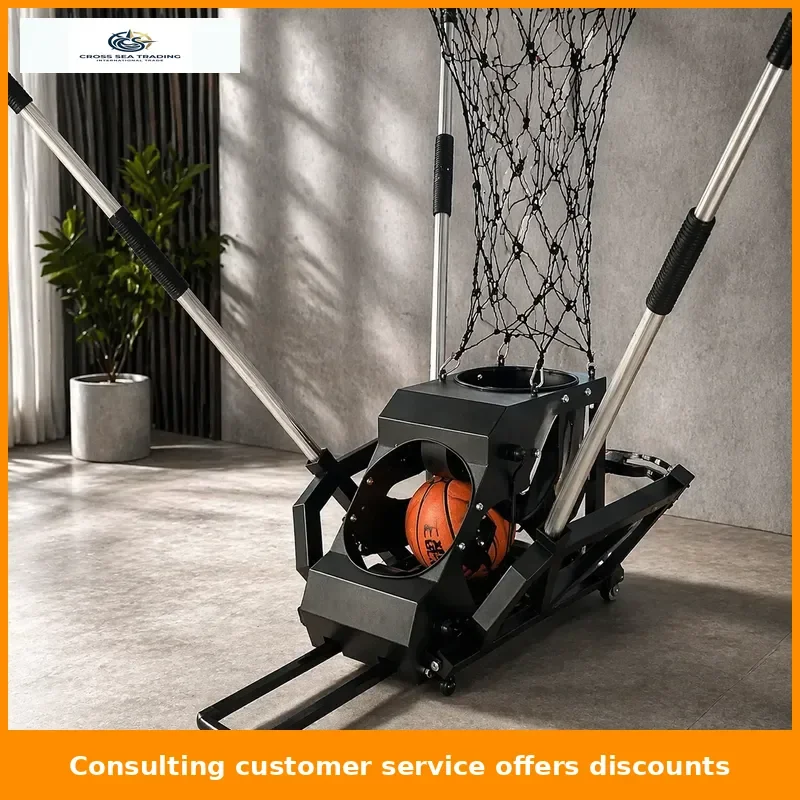 Small basketball automatic serve machine two or three points ball return device basketball machine car