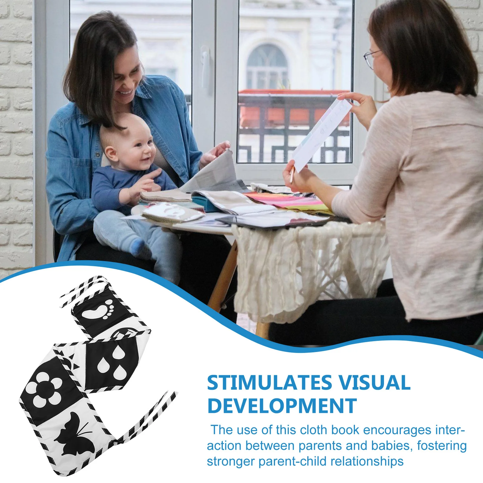 Toddler Cloth Book 3D Tear-Resistant Educational Early Learning Infant Infant Cloth Book for Visual Development Baby Books 6 to