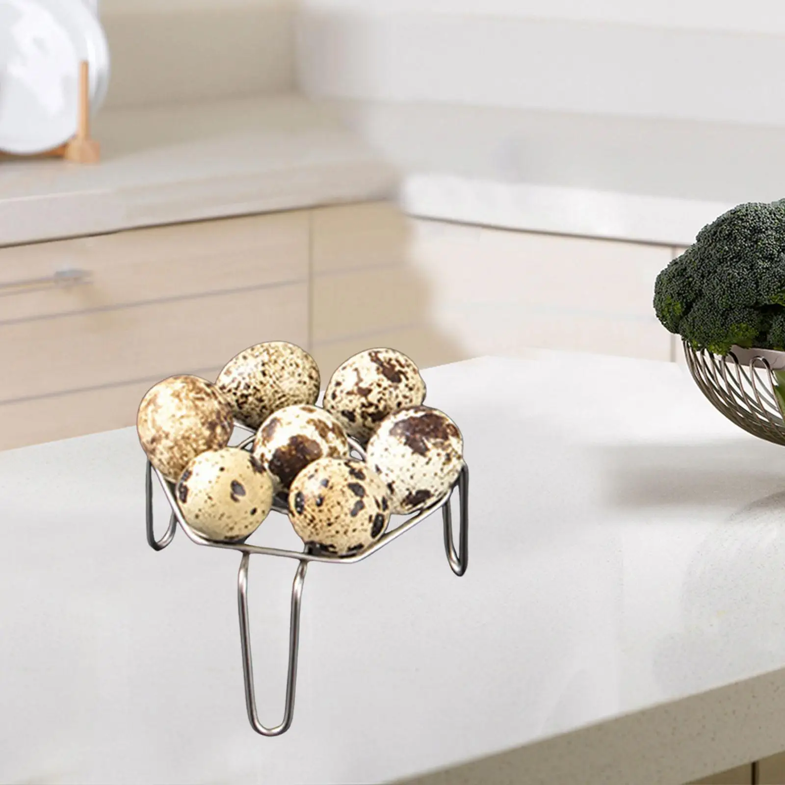Universal Mini Steaming Rack Stainless Steel Hexagonal Pot Stand for Cooking Quail Eggs Accessories