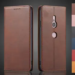 Magnetic attraction Leather Case for Sony Xperia XZ2 H8216 H8266 5.7