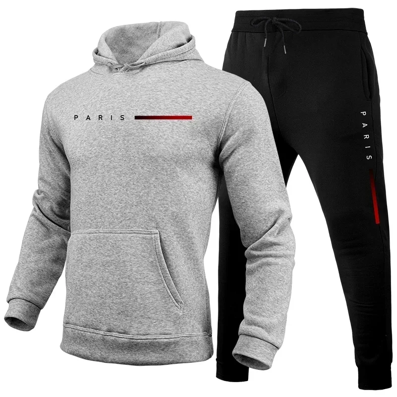 2025 hot selling men's sports suit men's daily comfortable single hooded sports suit and sports pants men's fashionable sports s