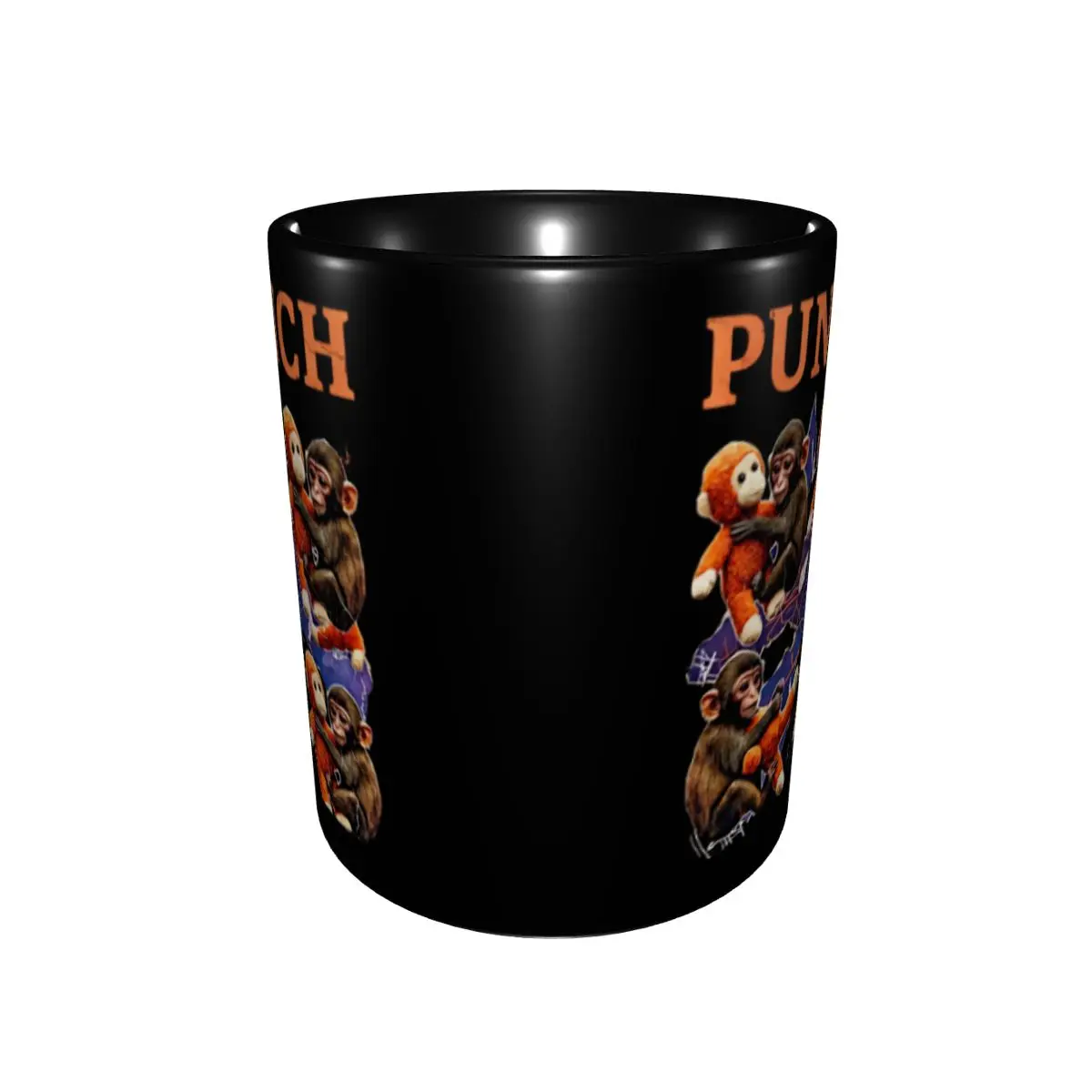 Monkey Punch Baby Monkey Holding Toy Coffee Mugs Kawaii Tea Cups For Home