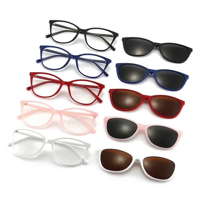 

Очки OLLYMURS Cat Eye с поляризацией, магнитные, накладные, ультралегкие, модные, TR90, для коррекции зрения, модель 2340