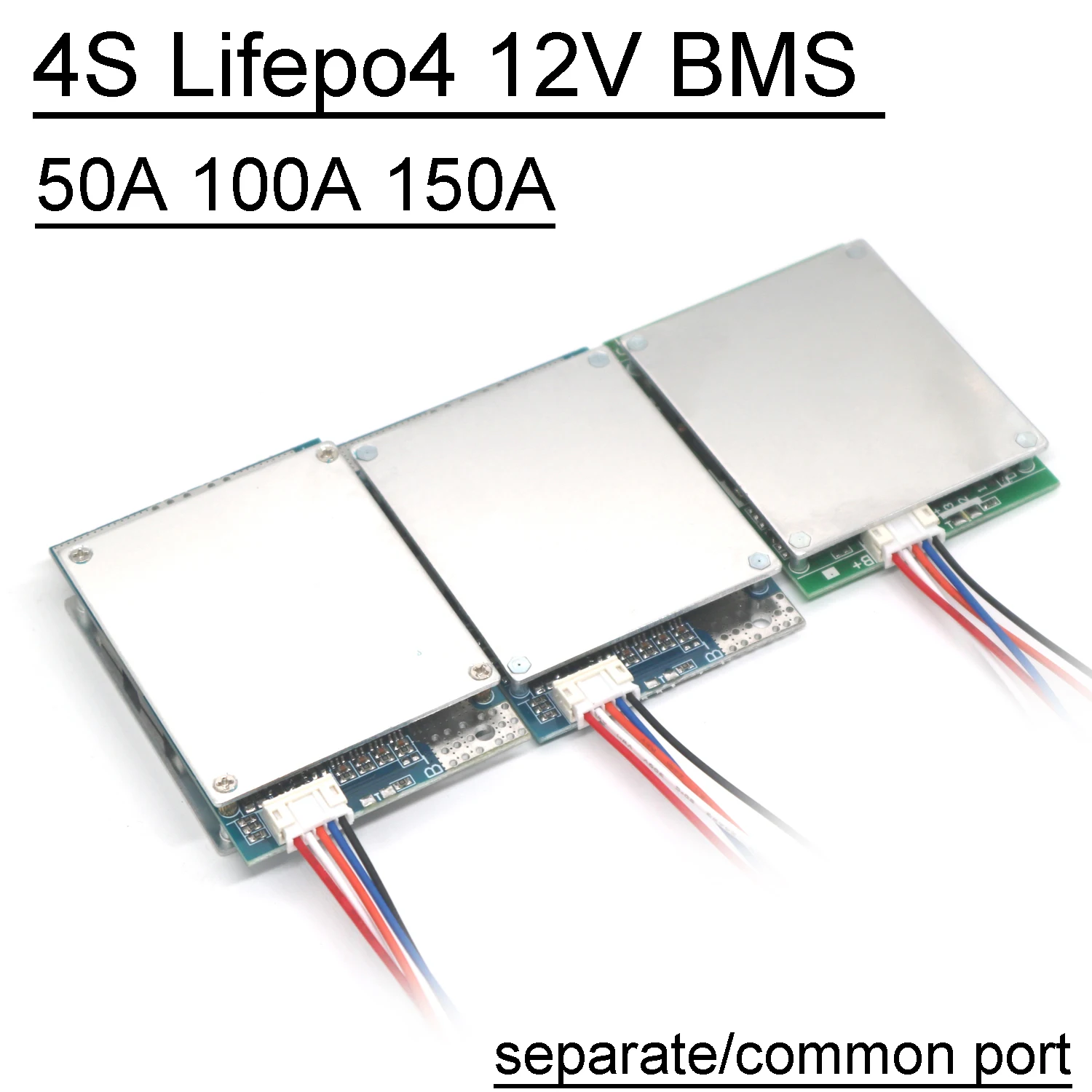 4S 50A 100A 150A 12V Lifepo4 Lithium Battery Protection Board BMS Balance High Current Charging Discharging 4 cell MOS Start car