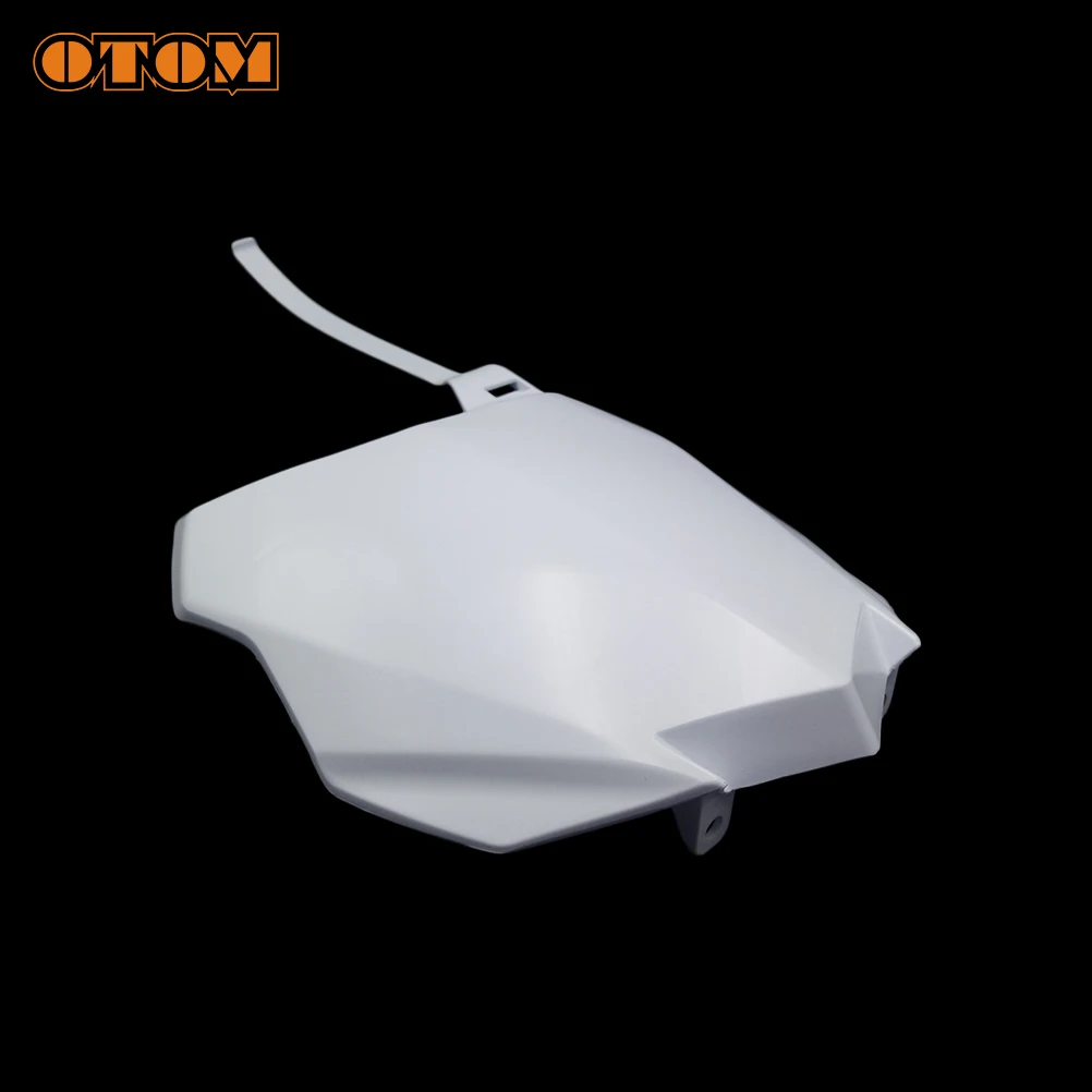 OTOM Motorcycle Front Number Plate White For KAWASAKI KX250F KX450F Motocross Enduro Plastics Fender Registration Plate Holder view 5