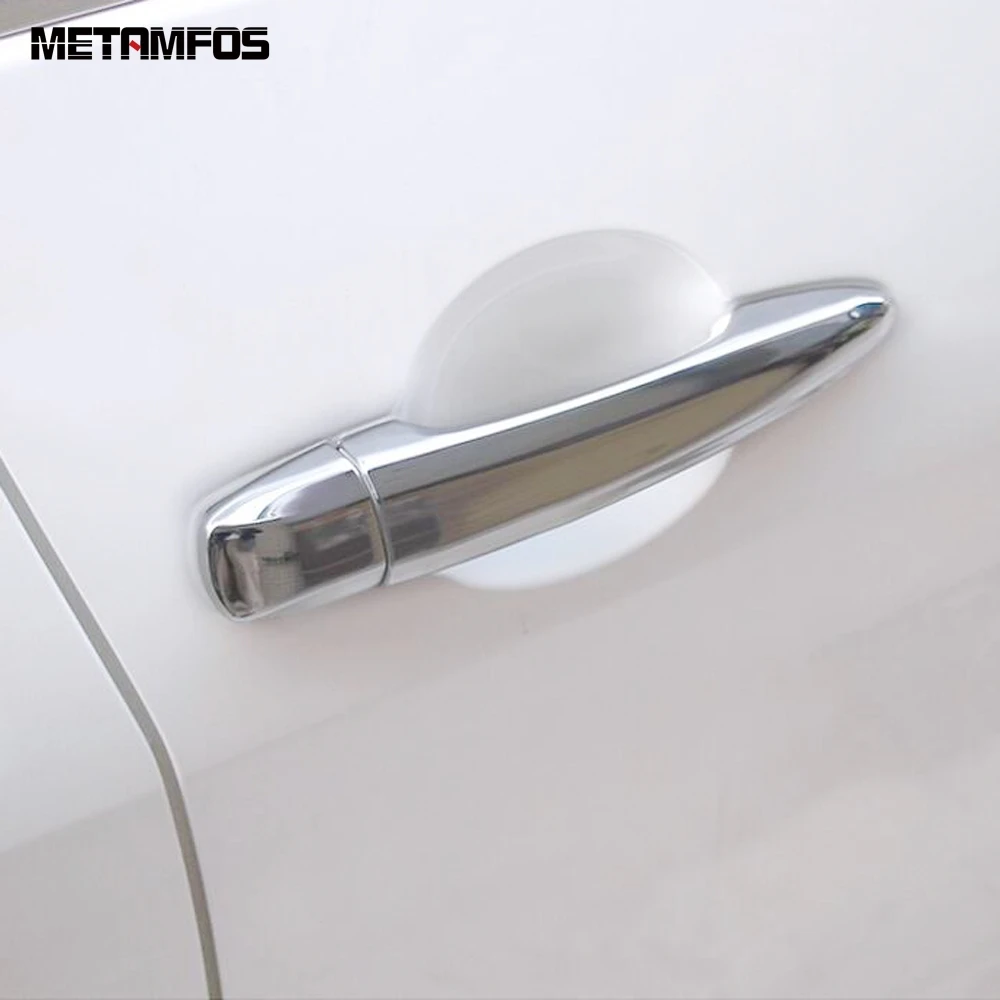 For Nissan Sentra Sylphy 2020 2021 2022 2023 2024 Chrome Door Side Handle Cover Trim Protection Cap Accessories Car Styling