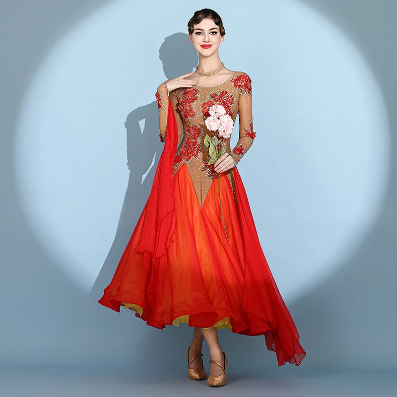 ODBD1281 Abito da competizione per sala da ballo da donna di usura di prestazioni di alta qualità di vendita calda