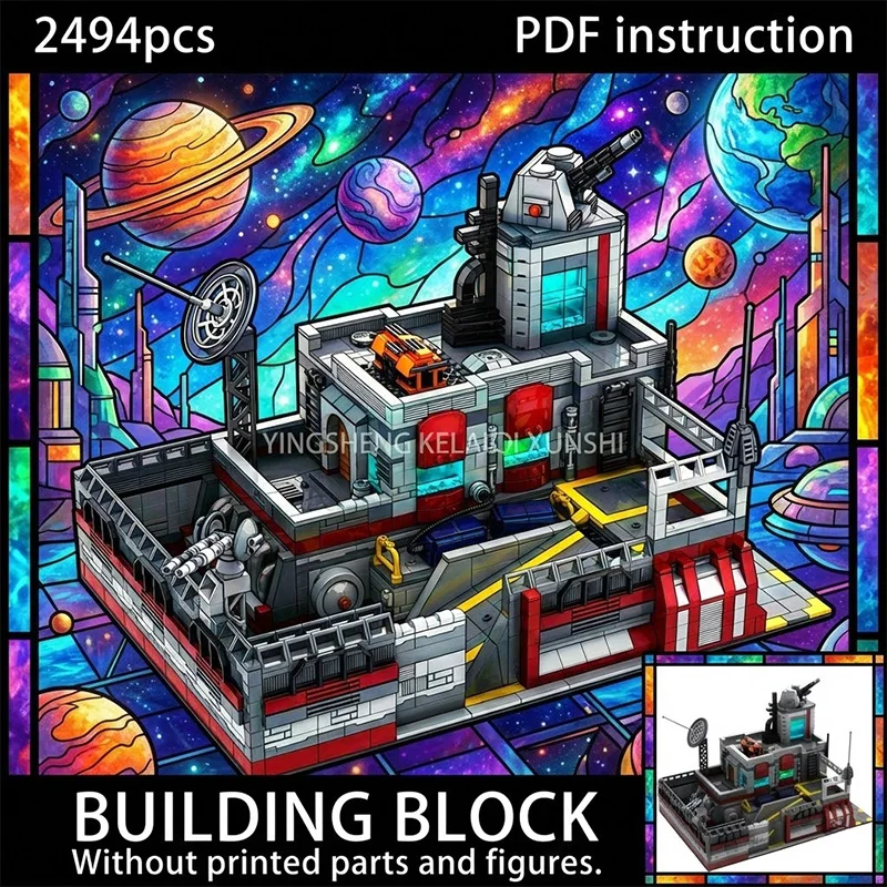 

Star movie sci-Fi Defense Bunker Military Outpost Base Building Block Model MOC moc for 79423