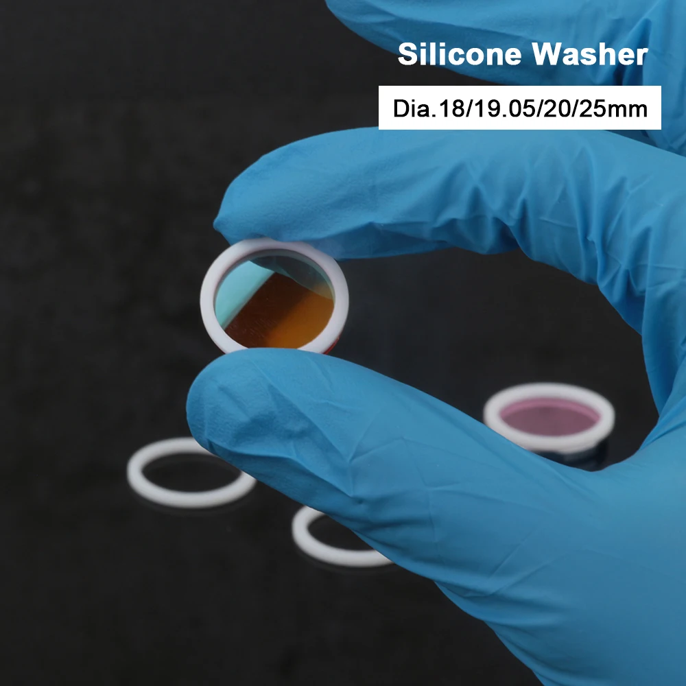 5個入り CO2 レーザーフォーカスレンズ シリコンワッシャー 耐熱性 直径18 19.05 20 25mm CO2 レーザーフォーカスレンズ CO2 切断機用