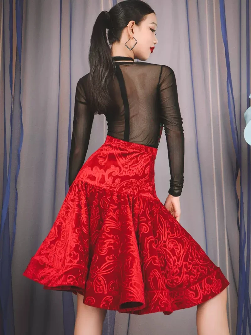 Vestidos De Competição De Dança De Salão Padrão, Bodysuit Para Dança De Tango De Valsa, Flamenco Wear, Traje De Corpo, D0753