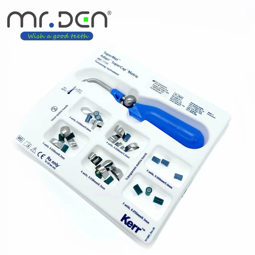 2026 Dental SuperMat/Adapt SuperCap No.2150 Auxiliary Tools Matrix Wedges Circular Forming Sheet Set for Dental Restoration Use