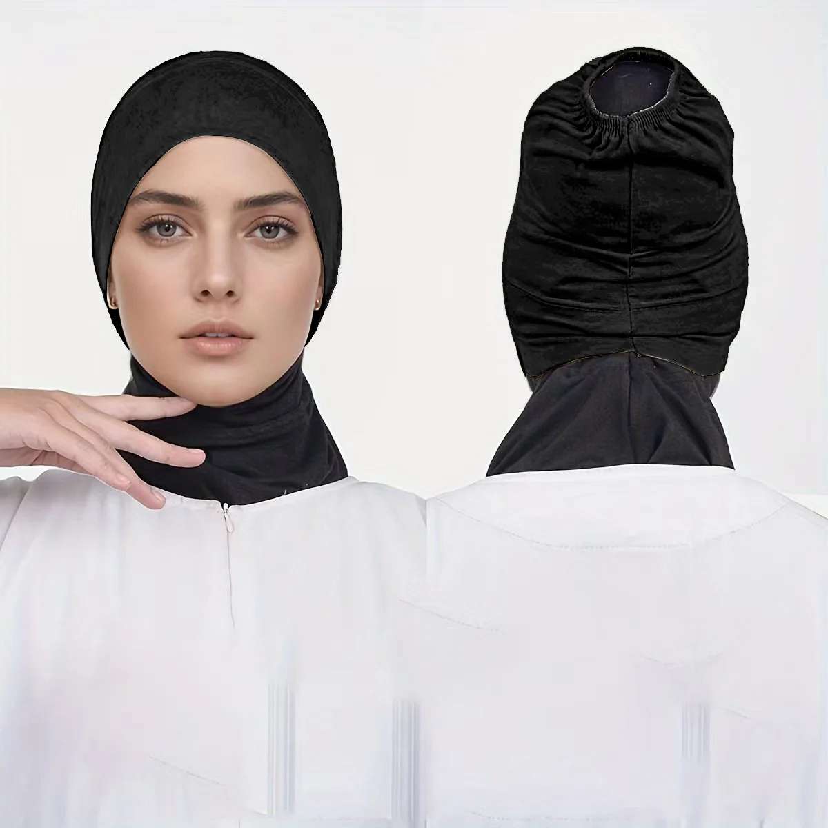 Muslimischen Untertuch Turban Frauen Stretch Mützen Motorhaube Knochen Rohr Unterkappe Innere Hijab Hut Kappe Kopftuch Kopf Wrap Turbante Mujer