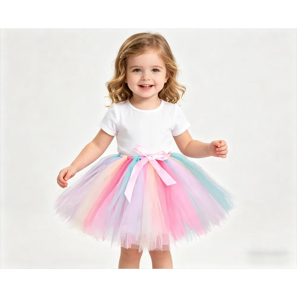 Girls Pink Fairy Tutu Dress Set Woodland Elf Princess Ballet Outfit Kids Halloween Party Costume with Wings Flower Garland