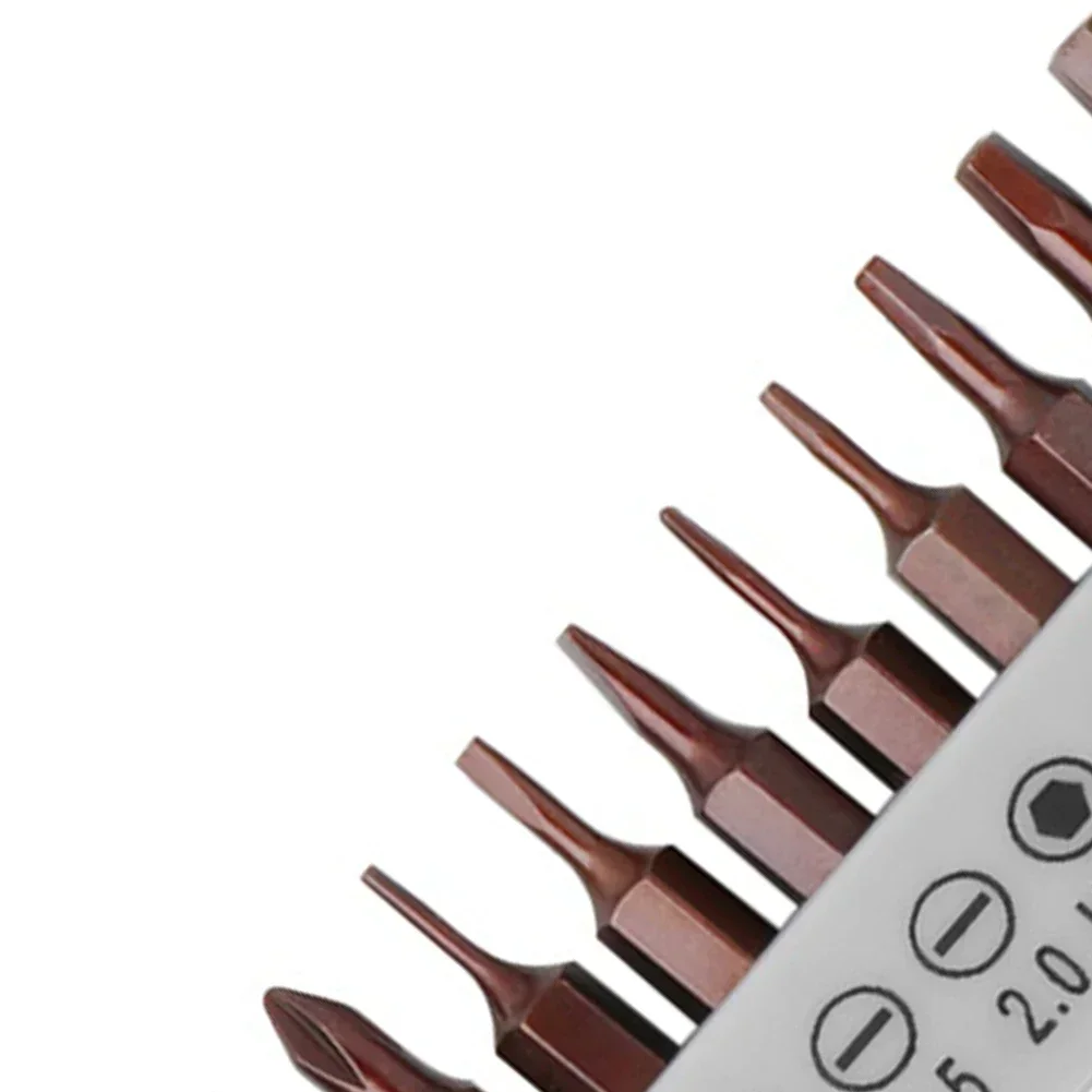 10pcs 4mm Hex Shank Screwdriver Bit Set Hexagon Slotted Cross Screwdriver For Repairing Small Toys Appliances Hand Tools