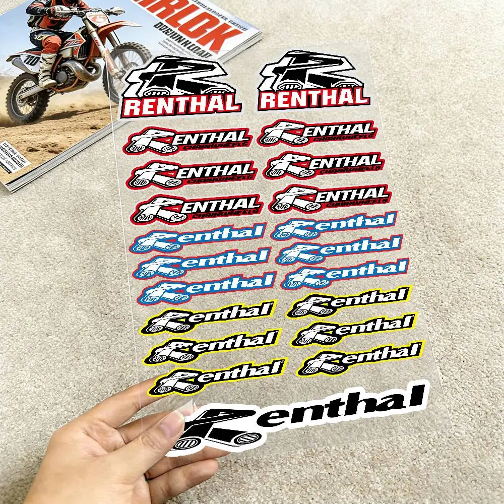 For RENTHAL Reflective motorcycle stickers, 3M safety warning at night in the dark scooter helmets
