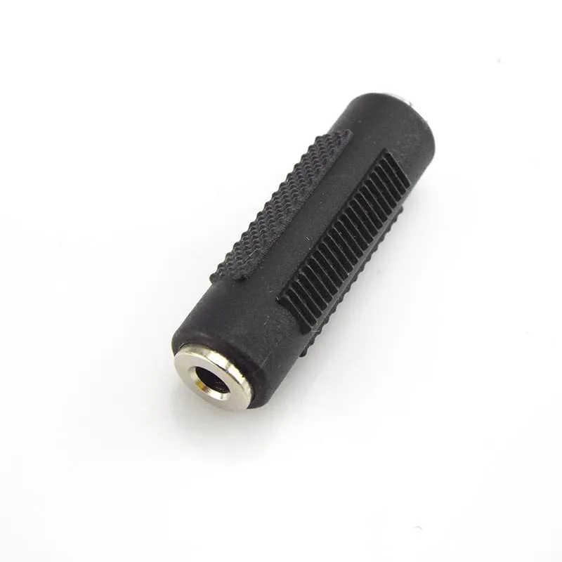 3.5mm male Jack Coupler 3.5 mm Female to 3.5mm Female Jack plug 3 pole audio Stereo Coupler Socket Adapter connectors 1/5pcs