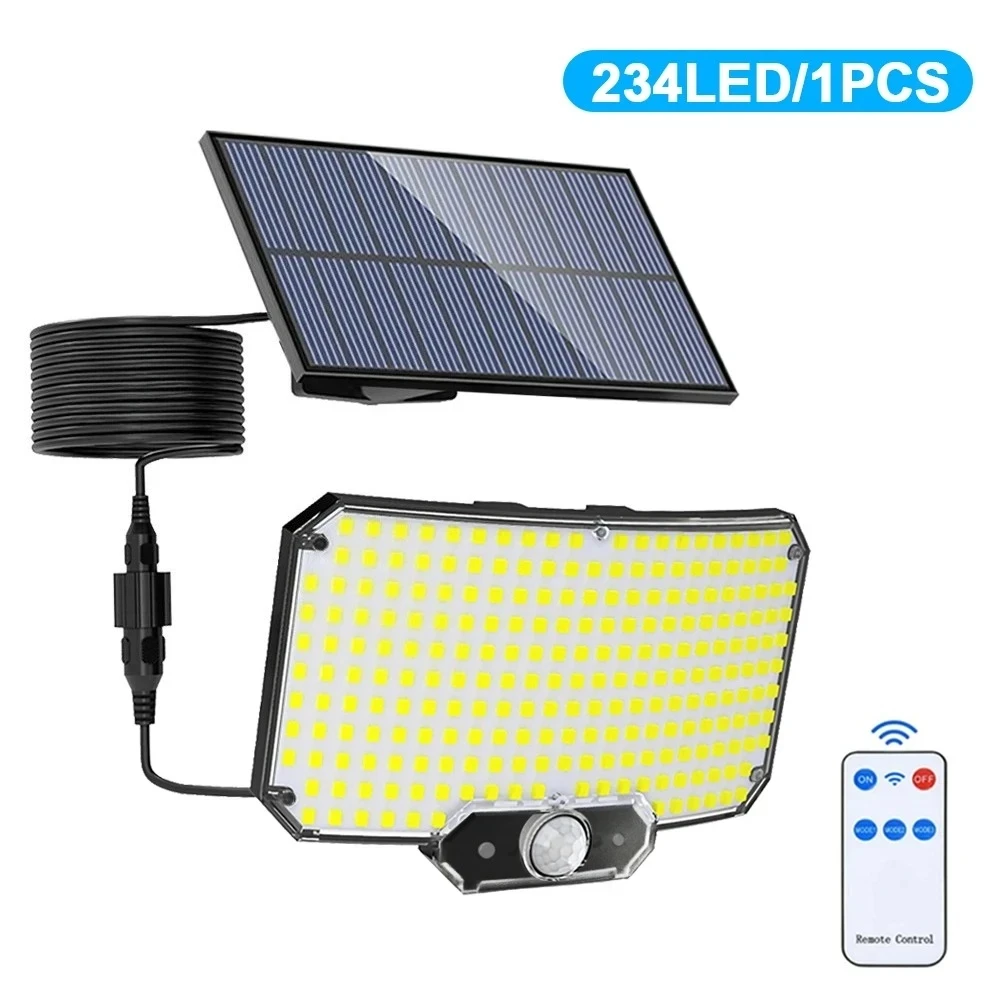 15000LM Bestraling 500 ㎡   Solar Light voor buiten zonlicht bewegingssensor IP65 waterdichte tuin straat muur externe zonnelamp