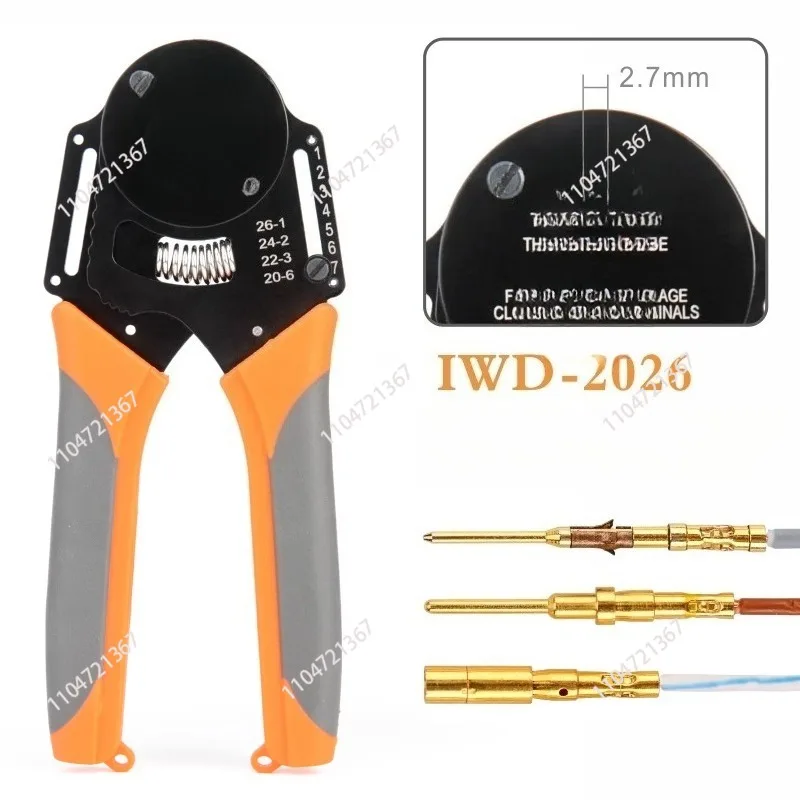 مناسبة لمشبك تجعيد موصل IWD-12 IWD-16 IWD-20، مشبك طرفي للسيارات #3