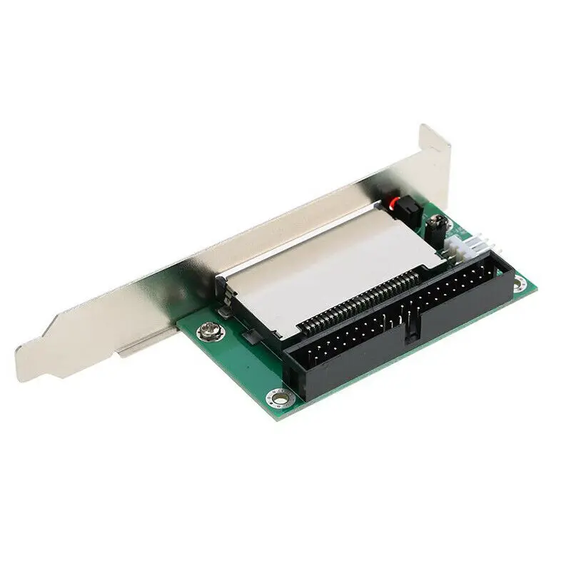 40-Pin Cf Compact Flash Card To 3.5 Ide Converter Adapter Pci Bracket Back Panel