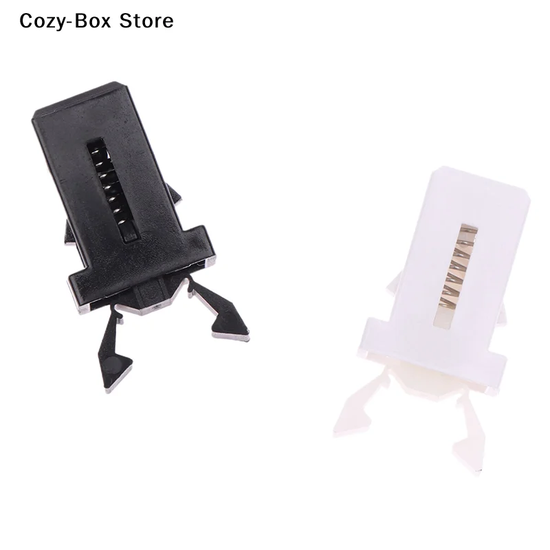 [ZY]10Pcs Trash Can Plastic Lock Self-Locking Switch Replacement Catch Compatible Touch Lid Bin Latch Black White Repair Clip