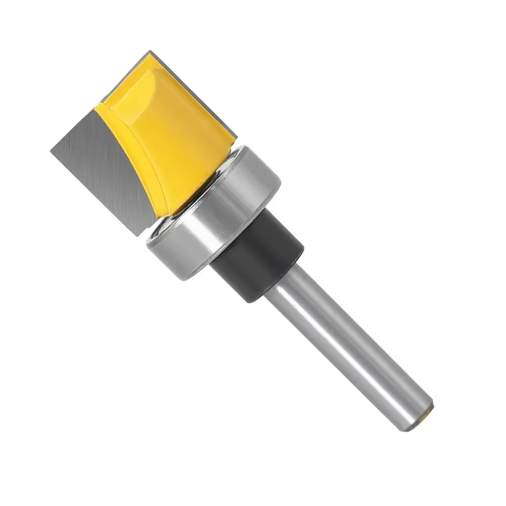 1PC 1/4 6.35MM 6MM Shank Milling Cutter Wood Carving Pattern Bit Flush Trim Bit Straight Bit with Bearing Hinge Mortising Router