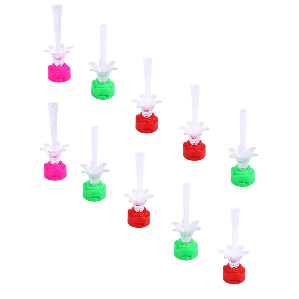 

10pcs Fiber Optic Rose Light Decorative Night Lamps Tabletop LED Lamp Room Window Shop Chic Modeling Exquisite