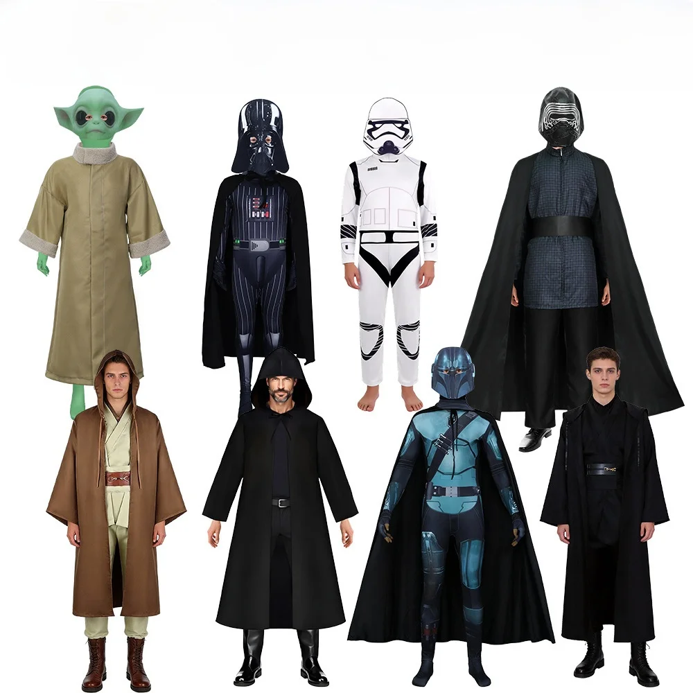 

Anakin Halloween Performance Costume Jedi Knight Cosplay Robe Women's Traditional Chinese Clothing Stage Outfit