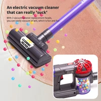 Kids Real Suction Cleaning Play Set with Storage Rack - 3-in-1 Electric Vacuum Cleaner & Pretend Cleaning Tools for Toddlers 5