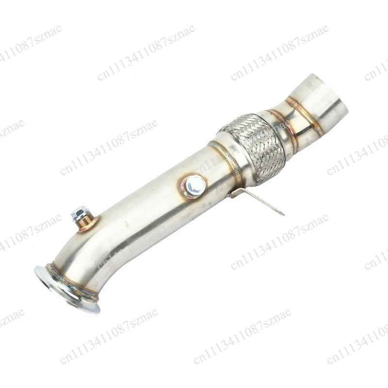 For 3.5 Inch Catless Turbo Downpipe for N55 Engine, Exhaust Pipe for 2010-2015 535i 640i 740Li F01