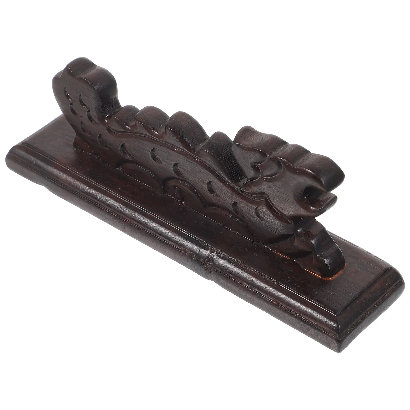 

Black Ebony Brush Mountain Wooden Calligraphy Brush Holder For Ink Pens Sumi Painting Writing Tool Organizer Study Room