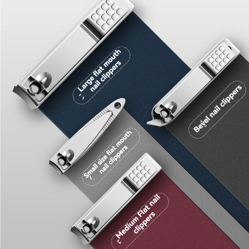 19 ชิ้นสแตนเลสสตีลเล็บกรรไกรชุดชุดกรรไกรตัดเล็บในครัวเรือน Cuticle Nipper เล็บเครื่องมือเล็บ Clippers