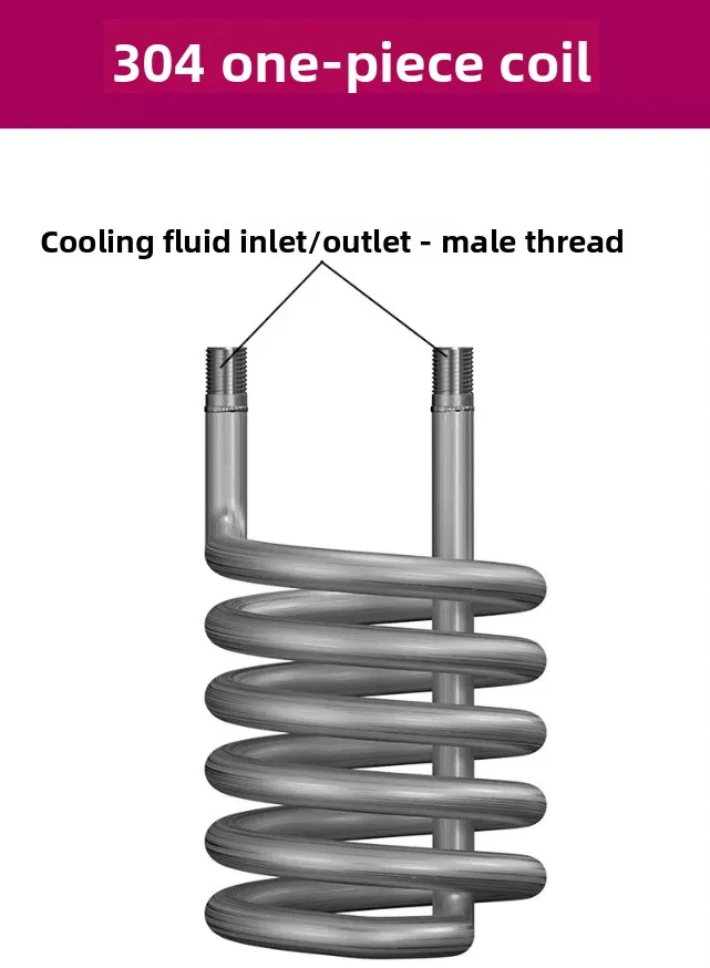 304 coil cooler heat exchange refrigeration heating and cooling heating convection distillation energy saving