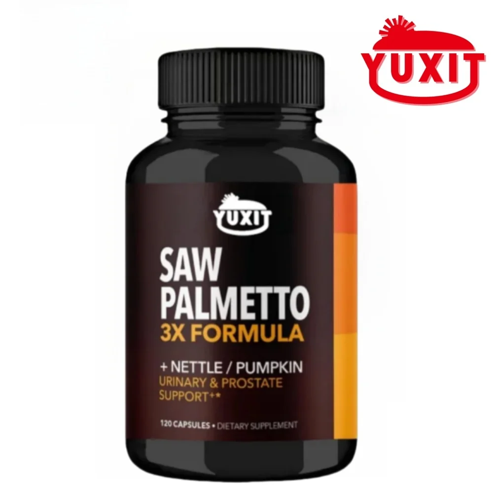 

Naturally Saw Palmetto Supplement | Potent 3X Formula with Stinging Nettle + Pumpkin Seed Extract | DHT Blocker Urinary Health