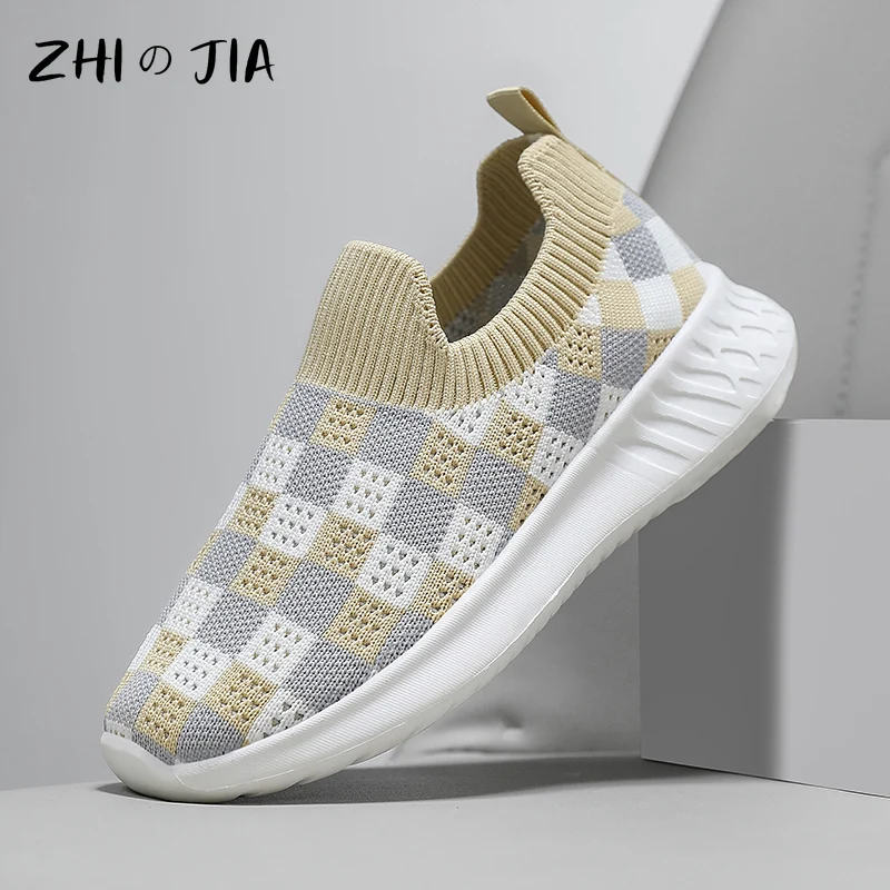 

Повседневные кроссовки из сетчатой ткани для мальчиков и девочек, детские слипоны, легкие и удобные кроссовки для подростков для активного отдыха на улице