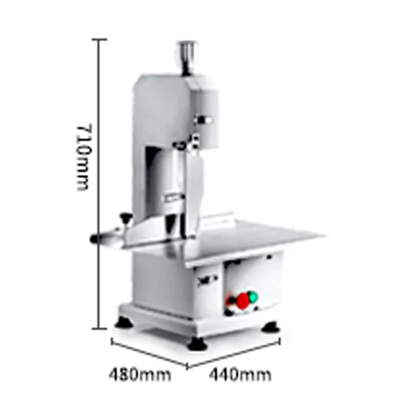RC-210 뼈 톱질 기계 뼈 전기 커터 상업용 데스크탑 톱질 고기 절단 생선 트로터 스테이크 뼈 냉동 고기