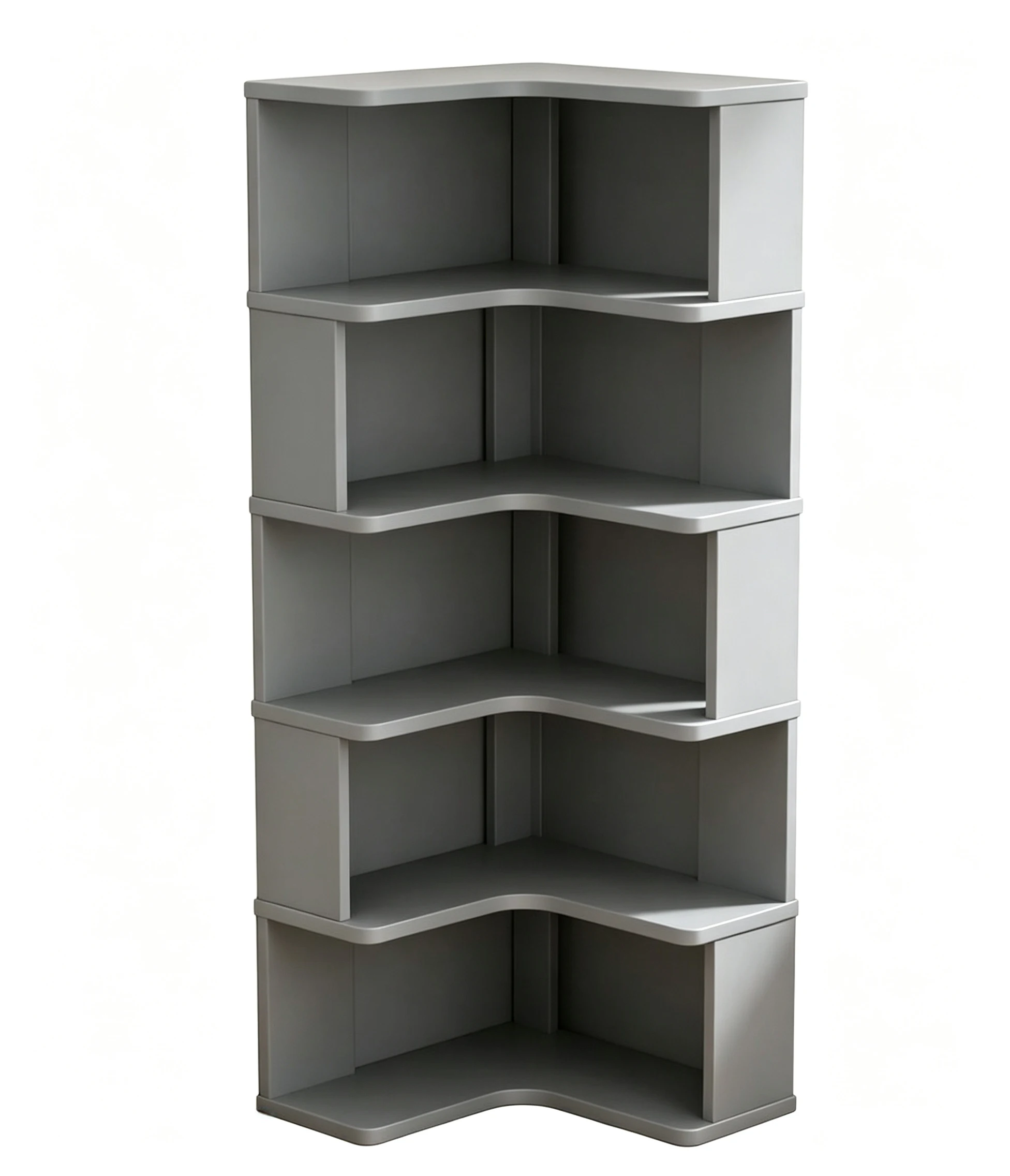 Solid Wood Corner Storage Shelf, Triangular Corner Cabinet and Simple Organizer Rack