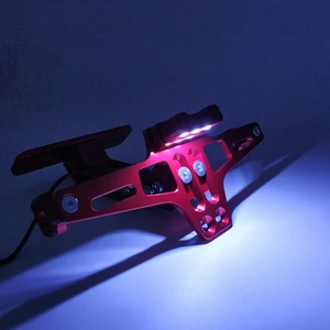 Universal Led Light License License Plate Support Plate Support number for Yamaha MT07 MT09 MT10 Kawasaki Z750 Z800 Honda 11 Main Sales Door Honda Plates - №12