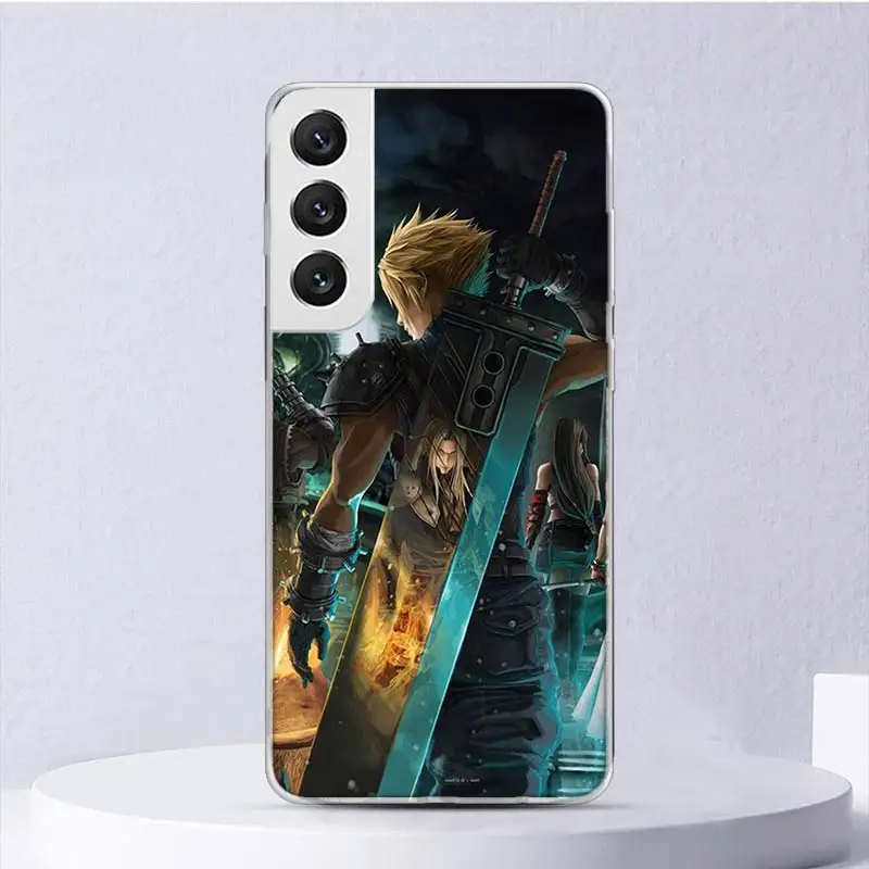 Final Fantasy VII Soft Case For Samsung Galaxy S24 S23 S22 S21 Ultra S20 FE S10 Plus Phone Cover S9 S8 + S10E Funda Coque