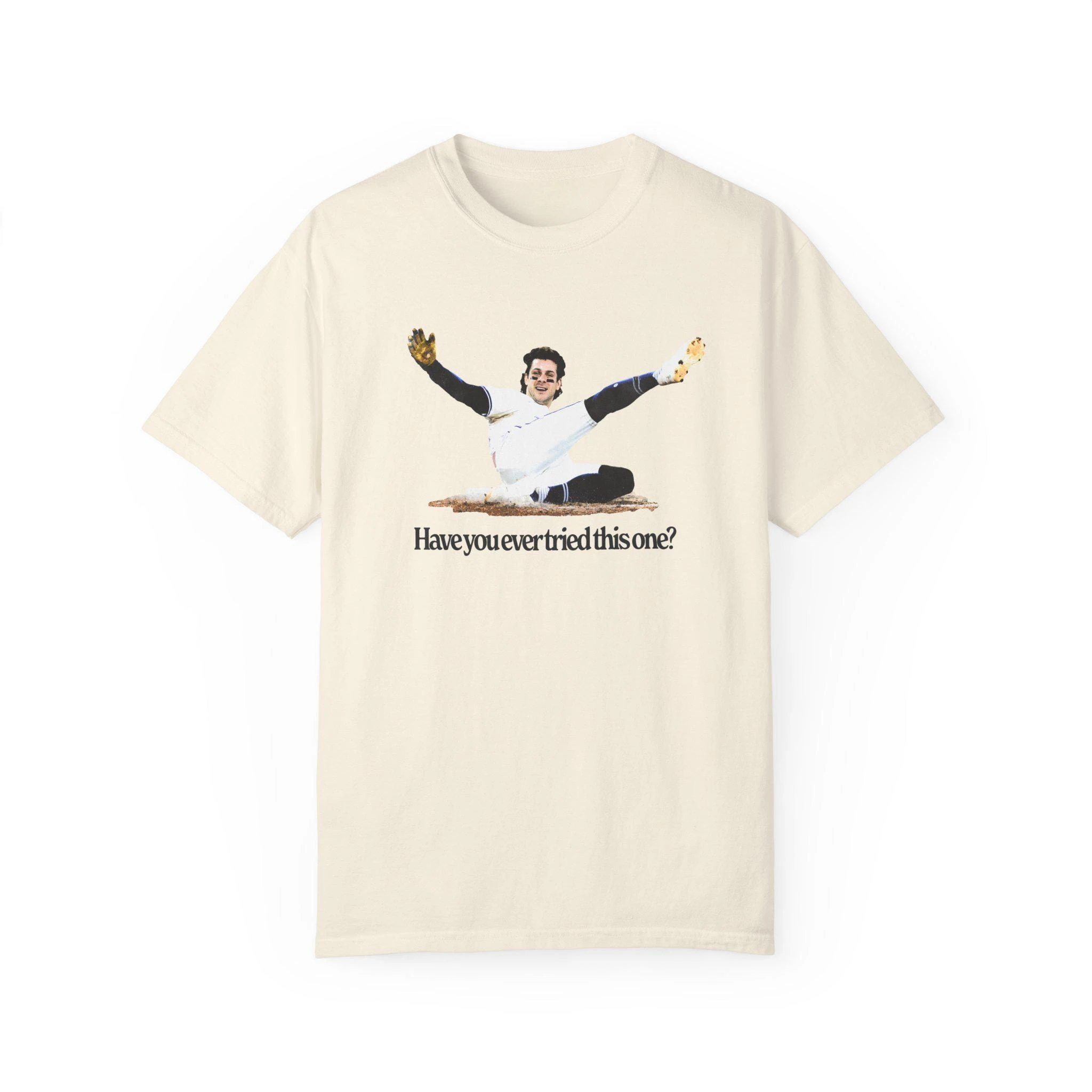 Vintage Baseball Meme Have You Ever Tried This One Graphic Tee Cotton Mens Womens T-Shirt Summer Streetwear