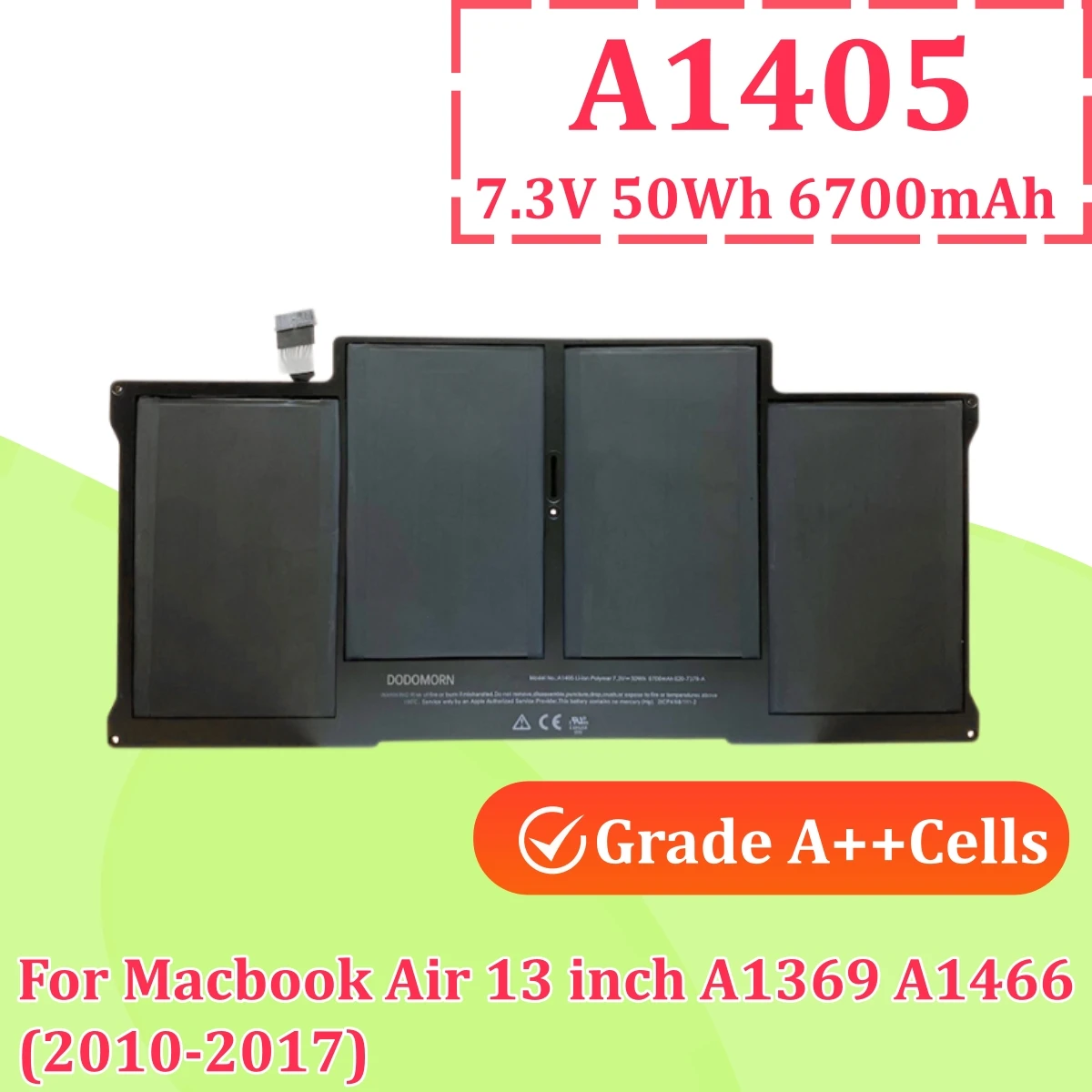Laptop Battery A1405 For Apple MacBook Air 13 inch A1466 A1369 2010 2012 2013 2014 2015 2017
