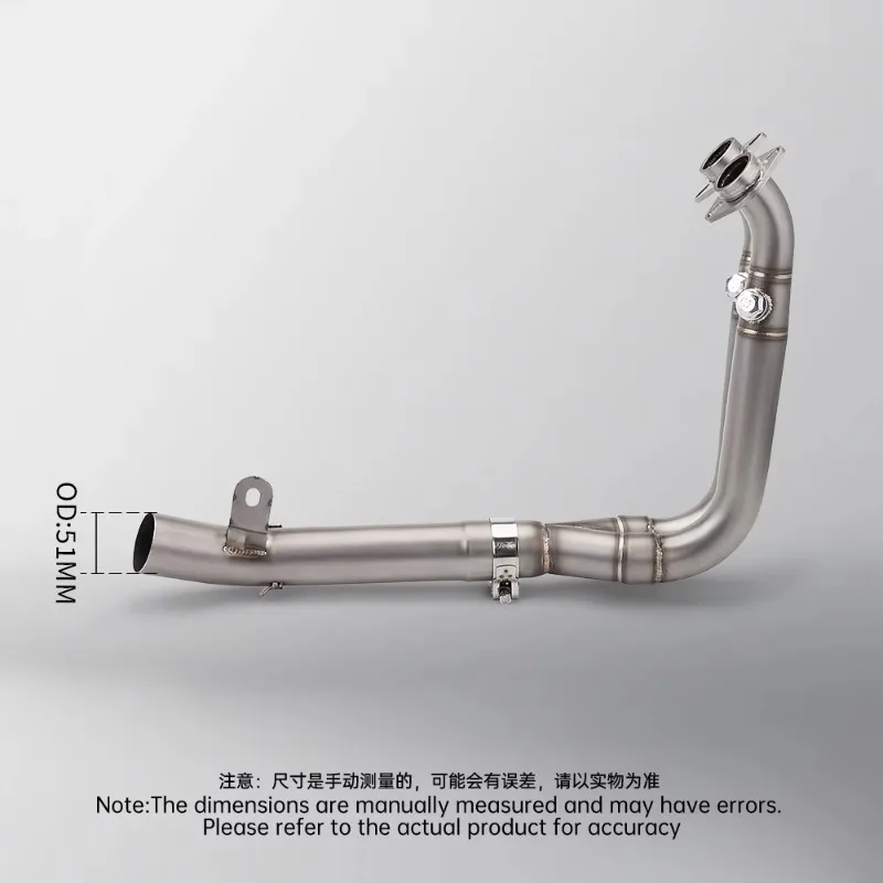 For Motorcycle CFmoto 450SR Exhaust Full System Escape Modified Slip on Front Link Pipe Fits 51MM Muffler