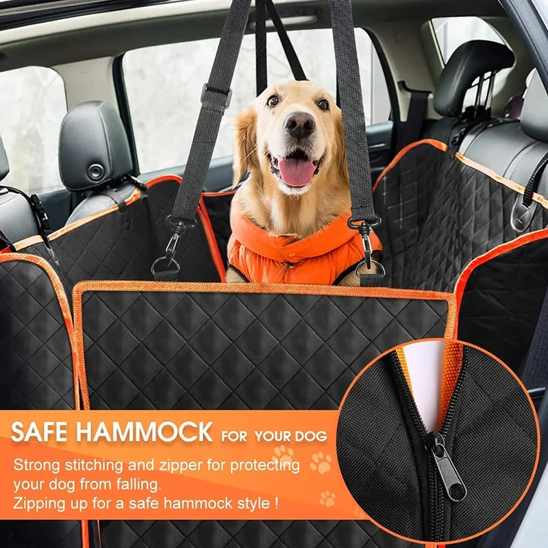 Imagem -02 - Car Back Seat Cover para o Cão Impermeável Travel Carrier Scratchproof Pet Hammock Car Backseat Protector Mat Almofada de Segurança