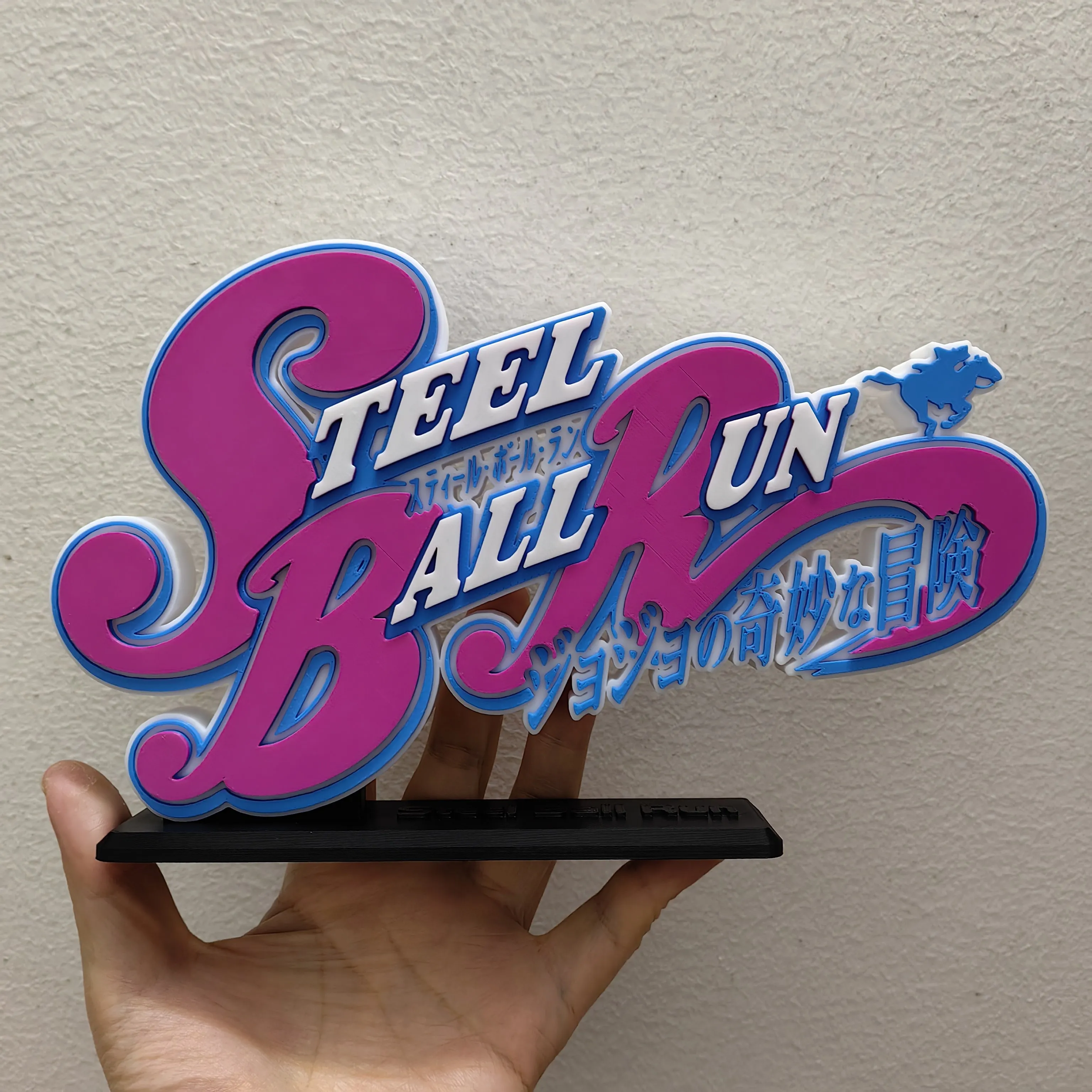 JoJo's Bizarre Adventure Issue 1-7 Anime 3D Stand Logo Comic Doll Model Ornament PLA Cosplay Exhibition Sign Decoration Toy Gift